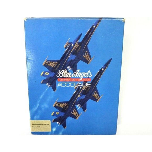 Amiga Blue Angels Game Formation Flight Accolade Guide Disk 1989 Commodore - Picture 3 of 7